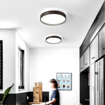 Moderné spálne, obývacia izba, LED stropné svietidlo jedáleň kolo lampa balkónom, chodby, šatňa kovaného železa vnútorné osvetlenie