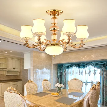 Moderný Európsky Crystal Kovový Luster Luxusné Svetlo Klasické Lampy, Lustre Vintage Svietidlo Obývacia Izba Jedáleň Spálňa