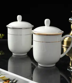 Modré a biele porcelánové Hrnčeky šálky Jingdezhen Kosti Čína keramické teaset teacup kanvica s vekom čajových šálok