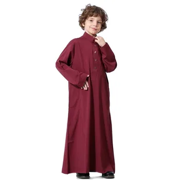 moslimské módne dieťa oblečenie saudská arábia islamské oblečenie Základnej školy, študent, Chlapec dlhý rukáv župan abaya dubaj 2021 nové