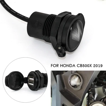Motocykel Dual USB rozhranie Displej Nabíjací Adaptér Port USB nabíjací port Pre Honda, CB500X 2019 CB 500 X