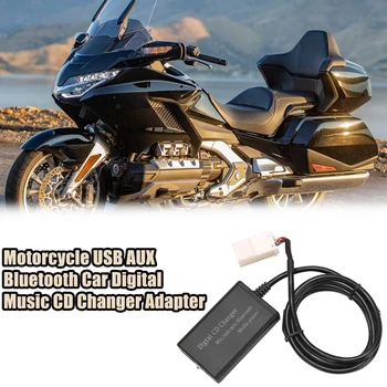 Motocykel USB, AUX Bluetooth Auto Digital Music CD Menič Adaptér Pre Honda GL1800 Goldwing