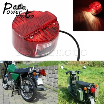 Motocykel zadné svetlo Červená Žiarovka zadné Svetlo Brzda Stop Lampa špz Svetlo na MZ ETZ 150-301 Simson SR50 S51 SUZUKI TS125-250