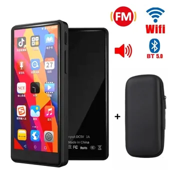 Mp4 Prehrávač 64gb Wifi Android Dotykový Displej Bluetooth Rádio Fm Prenosné Hudobné Video Download Mp3, Mp4 Prehrávač, Reproduktor, Hlasový Záznamník