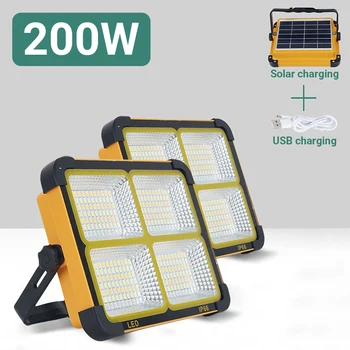 Multifunkčné Solárne Dobíjacie flood light LED Prenosné, Nepremokavé Pozornosti Batérie Powered Svetlomet Vonkajšie Práce na Čítanie