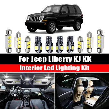 Na Jeep Liberty KJ KK 2002-2013 Canbus Vozidla, Interiérové LED Svetlo špz Žiarovky Kit Car Osvetlenie Príslušenstvo