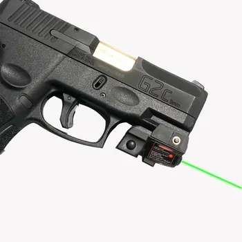 Nabíjateľná Červeným laserovým zameriavačom modrá lazer Glock 19 Mini Zelený mira laser para pistola defensa osobné arma g2c býk príslušenstvo