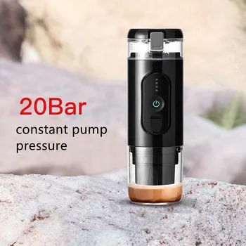 Najlepšie Malé Jednej Slúžia na Automatické Espresso kávovar Cestovné Auto Smart Mini USB Batérie Prenosný kávovar