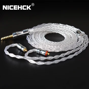NICEHCK LitzPS-Pro Upgrade Kábel 8 Jadro 4N Litz Čistého Striebra Kábel 3,5 mm/2,5 mm/4.4 mm MMCX/NX7/QDC/0.78 2Pin na MK3 ST-10s KXXS
