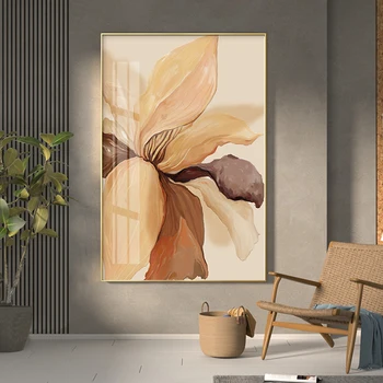 Nordic Štýl Kvety Leaf Plátno Umenie Obrazy Plagáty a Vytlačí Abstraktných obrazov na Stenu pre Obývacej Izby, Spálne, Domáce Dekorácie