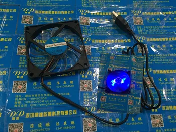 Nové 8015 80MM 8 cm 80*80*15 mm ventilátor 5V Tichý ventilátor s Modrým Led USB Konektor