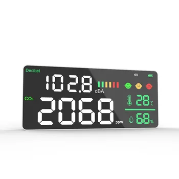 Nové CO2 Meter Kvalitu Vzduchu v Interiéri Alarm Monitor LCD Digitálny Oxidu Uhličitého Teplota Vlhkosť Detektor NDIR, Snímač Analyzer