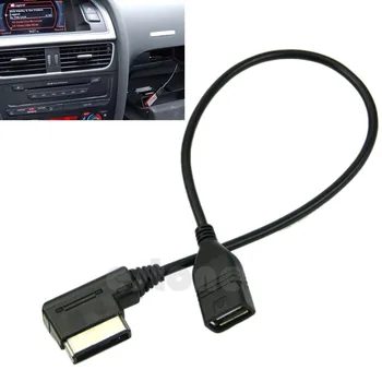 Nové Hudobné Rozhranie AMI MMI AUX na pripojenie USB Adaptér, Kábel usb Flash Disk pre Audi Car Audio