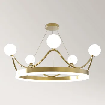 Nové Moderné Luxusné LED Koruny Luster Osvetlenie Krásne Deti detskej Izby Princezná Prívesok Stropné Lampy