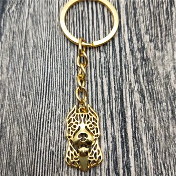 Nový Americký Pitbull Kľúčenky Módne Psa Šperky Trendy Americký Pitbull Auto Keychain Taška Keyring Pre Ženy Muži
