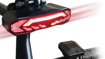 Nový USB Nabíjateľné Bicykel Zadné LED Svetlo, Bezdrôtové Diaľkové Ovládanie Horský Bicykel zadné svetlo Zase Signál Výstražné Svetlo