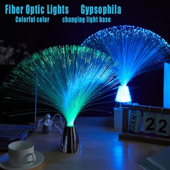 Nočné Svetlo Optický Svetelný LED Dekoratívne hviezdne svetlo Atmosféru Svetlo Tri-color Farebné Hviezdna USBAA/AAA Batérie, stolná Lampa