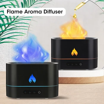 Oheň Účinok, Aróma Difuzér, Aromaterapia Simulácia Plameň USB Zvlhčovač Vzduchu Aromatizer pre Domáce Izba Vôňa Parfumu Difúzor