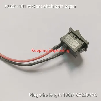 Originál nové 100% XL601-101 kolískový spínač 2pin 2gear plug drôtu dĺžka 13 CM 6A250VAC
