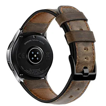 Originálne Kožené pásmo pre Samsung Galaxy watch 5/pro/4/classic/Active 2 46 mm/42mm 20 mm 22 mm náramok Huawei sledovať GT/2/2e/3 popruh