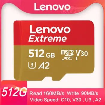 Originálne Lenovo Micro SD Karty 1024GB 512 gb diskom 256 GB 128 GB 64 GB 16 GB Tarjeta Microdrive Class10 A1 Flash Karty Microsd TF/SD Karty