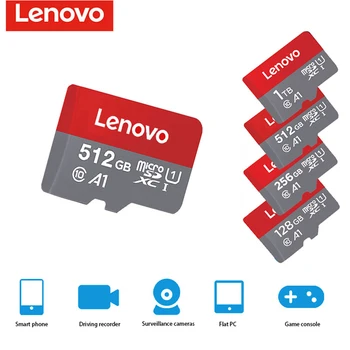 Originálne Lenovo Trieda 10 Micro SD Kartu, Pamäťovú Kartu 128 gb kapacitou 256 GB 512 gb diskom 1 TB 16 GB 32 GB, 64 GB Flash Karty Microsd TF/SD Karty Na Telefón