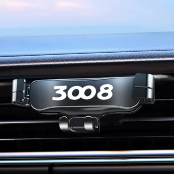 Peugeot 3008 Auto Držiaka Telefónu Auto Lock Pre Xiao LG iPhone Samsung Huawei Kovové Auto Gravity Mobilný Telefón Stojan Príslušenstvo