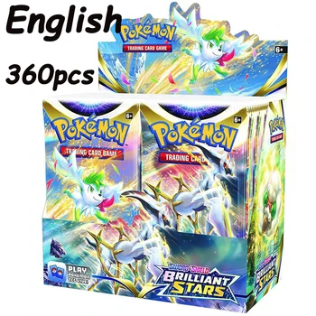 Pokemon 360 ks/set Karty, Hračky španielsky francúzsky anglický Stratil Pôvodu Astrálne Žiara Brilliant Stars zberného Boxu Karty Energie