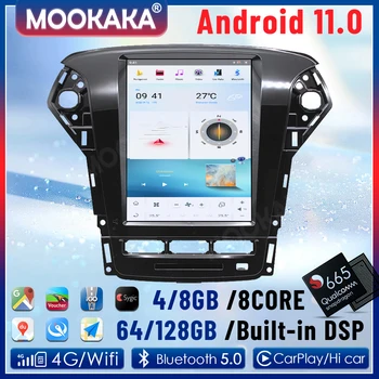 Pre Ford Mondeo MK4 2011-2013 Android 11.0 8G+128G Auto Multimediálny Prehrávač, GPS Navigáciu, Rádio Audio Stereo Hlava Jednotky DSP Carplay