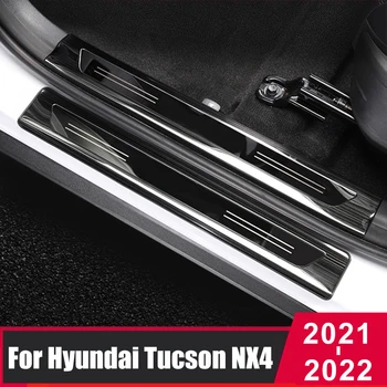 Pre Hyundai Tucson NX4 2021 2022 Vonkajšie Dvere, Parapetné Šúchať Dosky Pedálov Stráže Kryt Trim Nehrdzavejúcej Ocele Auto Styling Príslušenstvo