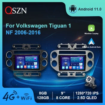 Pre VW Volkswagen Tiguan 1 NF 2006-2016 Auto Rádio Multimediálny Prehrávač Android 11 DSP GPS Carplay Auto 4G 8+128G IPS Video Stero