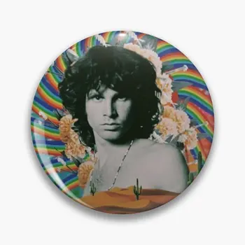 Psychedelický Jim Morrison Prispôsobiteľné Soft Tlačidlo Pin Golier Brošňa Klobúk Milenca Dekor Darček Odznak Módne Oblečenie Kovové Kreslených