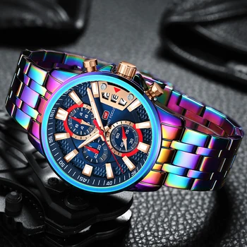 Pánske Hodinky Top Luxusné Značky Rainbow Módne Chronograf Športové Hodinky pre Mužov náramkové hodinky Quartz 2023 MINI ZAMERANIE Muž Hodiny