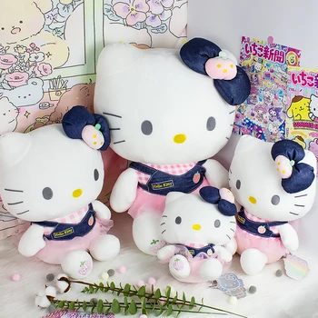 Pôvodné Sanrio Hello Kitty Plyšové Hračky Ružový Kt Sedí Držanie Tela Plushie Hračky Roztomilý Sanrio Kitty White Milenca Deti, Plyšové Hračky Darček