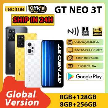 realme GT NEO 3T Globálna Verzia Snapdragon 870 5G 80W SuperDart nabíjanie, NFC 6.62