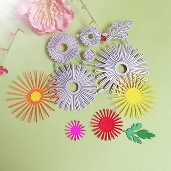 Remeselná výroba kovových fréza, rezanie walking stick, 7 kusov. Nové kvety, Xiangyang kvet, zápisník, ručný papier-cut formy, čepeľ