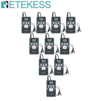 RETEKESS 10pcs PR13 Rádio FM Stereo DSP Prenosný Rádio Prijímač Digitálnych Hodín Za vedenie Cirkvi, Konferencie, Školenia