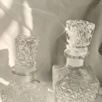 Retro snowflake plastický fľaša námestie domáce víno, fľaše, sklenené fľaše displej fľaša kyvadlo rekvizity kontajner