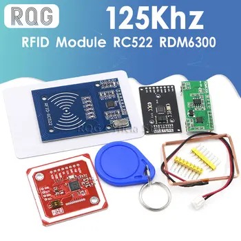 RFID modul RC522 MFRC-522 RDM6300 Súpravy S50 13.56 Mhz 125Khz 6typ S Tagy SPI Písať a Čítať pre arduino uno 2560