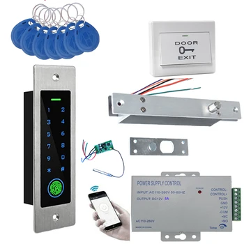 RFID tlačidlá, fingerprint access controller 5 alebo 6 vodičov pri Poruche BEZPEČNÉ Elektrické Západka pre brány, dvere, systém kontroly prístupu