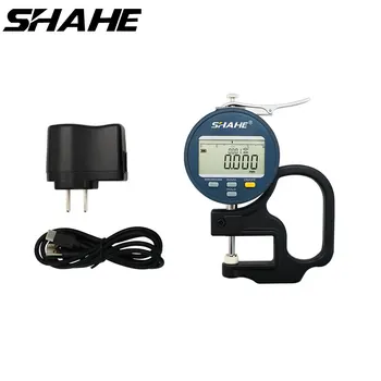 SHAHE 0-10 mm Digitálny Mikrometer Hrúbka Rozchod Meter 0.001 mm Digitálny Hrúbka Ručičky Meracích prístrojov