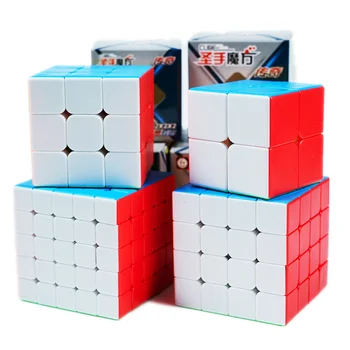 Shengshou Legenda 2x2 3x3 4x4 5x5 Stickerless Magic-Cube Game Profesionálne Rotujúce Puzzle Hladké Cubos Magicos Hračky pre Deti,