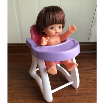 Simulácia Detská Vysoká Stolička ABS Nábytok, Hračky pre Mellchan Baby Doll pre 8-12inch Reborn Bábiky Príslušenstvo