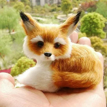 Simulácia Malý Fox Plyšové Bábiky Hračky Domáce Dekorácie Remesiel Roztomilý Simulované Líšky Animal Model Pre Deti Narodeninám Hračky