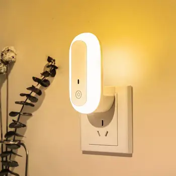 Smart Home Oválne, Diaľkové Ovládanie Nočné Svetlo Spálňa Posteli Plug Rýchle Nabíjanie Nočné Svetlo Dieťa Kŕmenie Lampa LED Nočné Svetlo