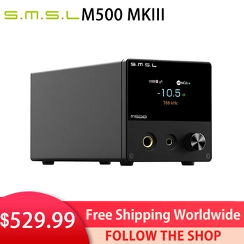 SMSL M500 MKIII Bluetooth Audio DAC ES9038PRO MQA-CD DSD512 32bit 768kHz Slúchadlový Zosilňovač OPA1612A XMOS XU316 MQA dekodér