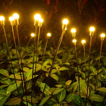 Solárne Led Osvetlenie Vonkajšie Záhradné Osvetlenie, Nepremokavé Solárne Lampy Trávnik Ohňostroj Firefly Lampa Garden Vianočné Dekorácie Led Svetlá