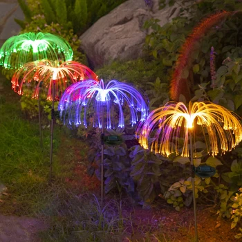 Solárne záhradné svetlo 7 farieb zmeny Medúzy Osvetlenie Smart LED Lampa LED Vonkajšie Nepremokavé Trávnik Lampy Dvore Cesty, Dovolenku Dekor