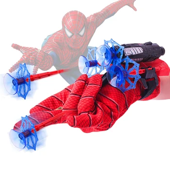 Spider Mans Film Obrázok Hračky Deti Plastové Cosplay Rukavice Launcher Nastaviť Launcher Zápästie Hračka Nastaviť Funny Boy Deti Narodeninám