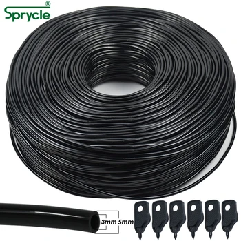 SPRYCLE 5-140M 3/5mm PVC Hadica Micro Zavlažovanie Systém w/ Puncher 1/8